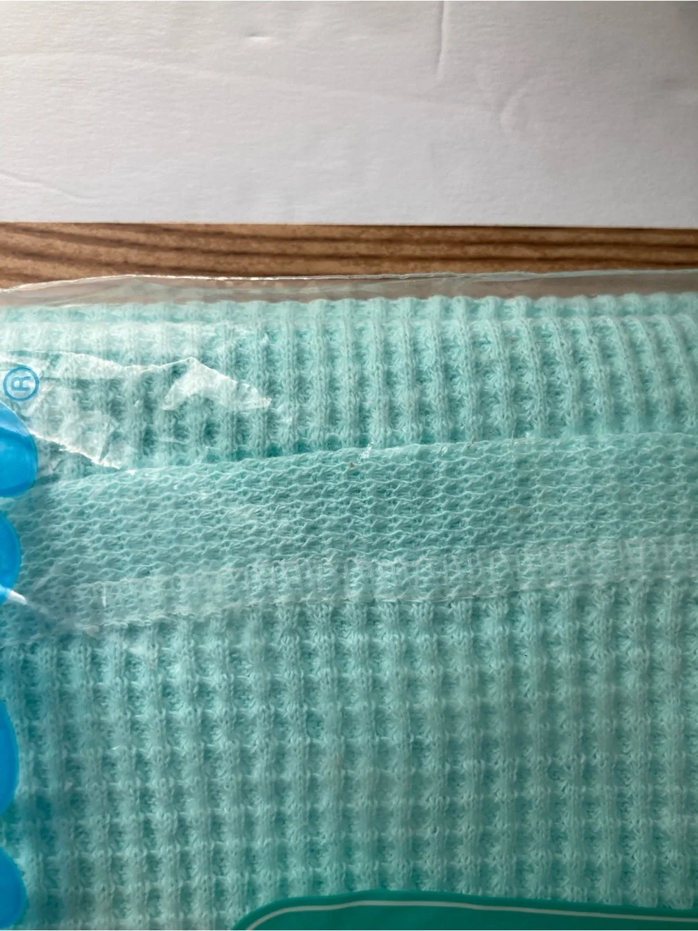 NWT NOS Vintage Carter’s Cotton Waffle Weave Thermal Baby Receiving Blanket New